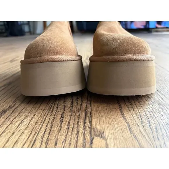 NWOT UGG Women's Classic Diper Platform Boots in Chestnut Suede Sz 40EU - Picture 5 of 11